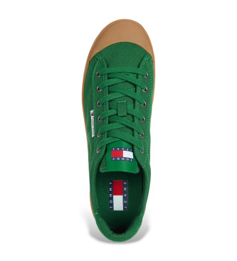 Tommy Jeans Sapatos de lona com para-choques verde