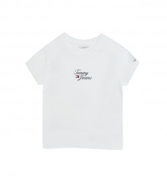 Tommy Jeans Maglietta Essential Logo bianca