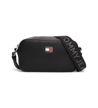 Tommy Jeans Saco de ombro essencial com logtipo preto