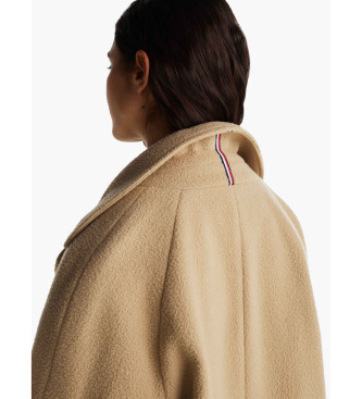 Tommy Jeans Cappotto in lana beige