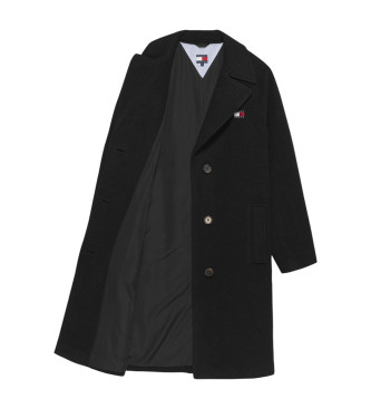 Tommy Jeans Manteau crois noir