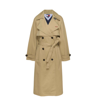 Tommy Jeans Brown Trench Coat