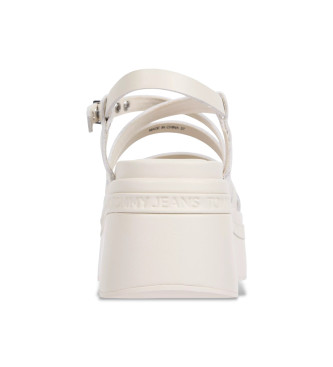 Tommy Jeans Wedgy Riemchensandalen beige