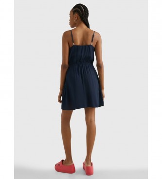 Tommy Jeans Navy embroidered dress