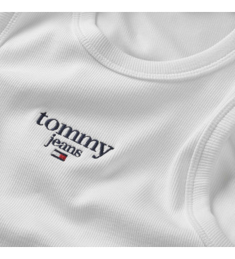 Tommy Jeans Kleid ESS Logo wei
