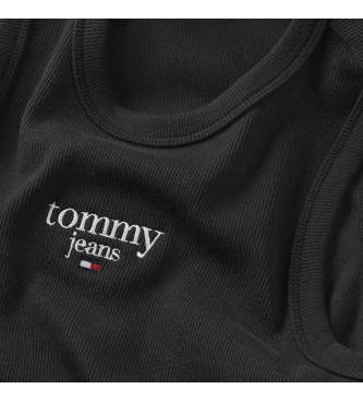 Tommy Jeans Kleid ESS Logo schwarz