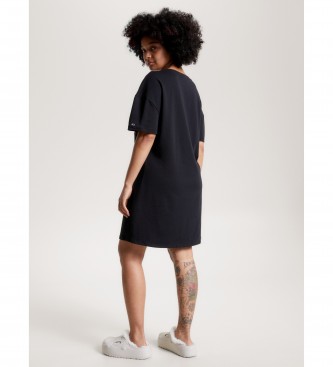 Tommy Jeans Vestido oversize preto