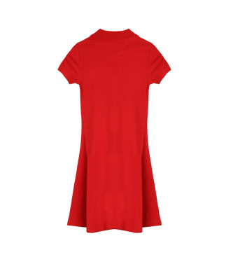 Tommy Jeans Rdeča polo obleka
