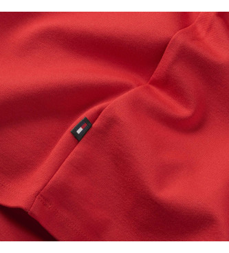 Tommy Jeans Sukienka Small Classics czerwona