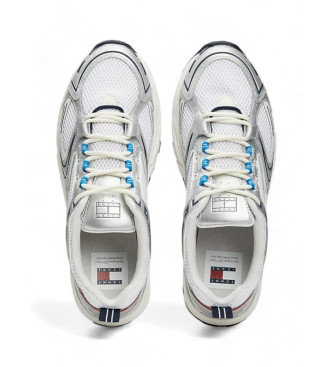 Tommy Jeans Archive colour block leather trainers 