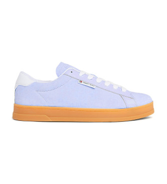 Tommy Jeans Sneakers basse in pelle scamosciata con logo lilla