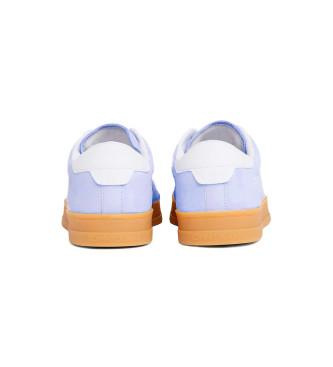 Tommy Jeans Lilac suede low top trainers with logo