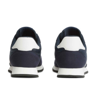 Tommy Jeans T�nis com log�tipo e mistura de texturas em azul-marinho