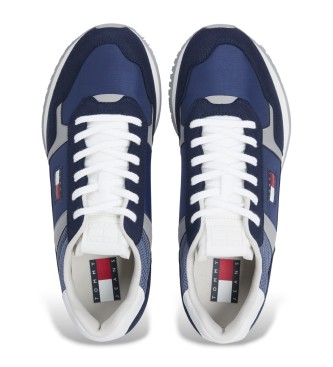 Tommy Jeans Trainers with navy logo and mixed textures