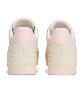 Tommy Jeans Beige sneakers med plattform