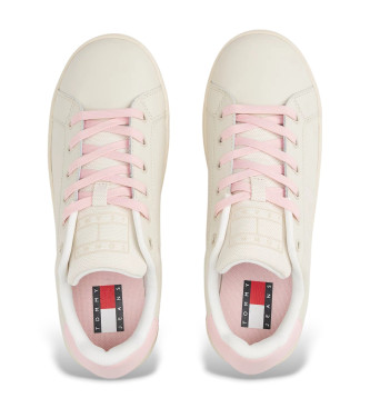 Tommy Jeans Beige sneakers med plattform