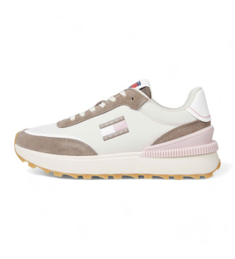 Tommy Jeans Zapatillas de estilo running texturizadas blanco