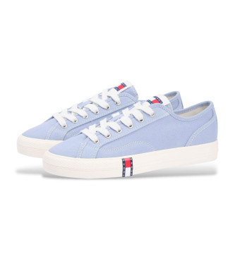 Tommy Jeans Archive canvas trainers with blue logo