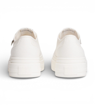 Tommy Jeans Sapatilhas de lona com plataforma e pingentes brancos