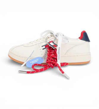 Tommy Jeans Baskets en cuir Archive 98 blanc cass�