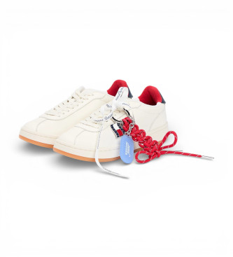 Tommy Jeans Baskets en cuir Archive 98 blanc cass�