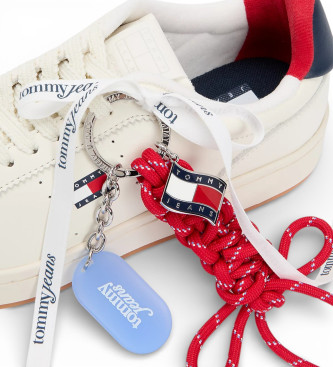 Tommy Jeans Baskets en cuir Archive 98 blanc cass�