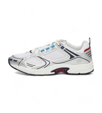 Tommy Jeans Sneakers in pelle d'archivio color block bianco 