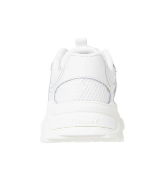 Tommy Jeans Chunky Runner Leather Sneakers white