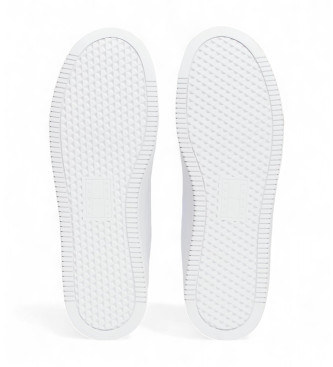 Tommy Jeans Sneakers in pelle bianca con plateau