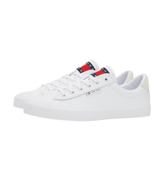 Tommy Jeans Baskets en cuir avec semelle renforce et logo blanc