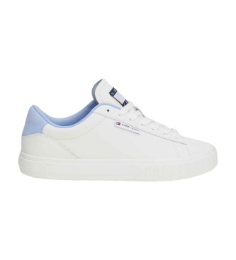 Tommy Jeans Sneakers in pelle con logo bianco con suola preformata