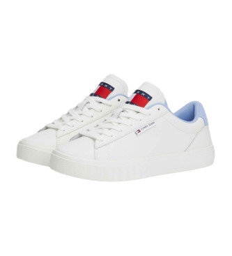 Tommy Jeans Sneakers in pelle con logo bianco con suola preformata
