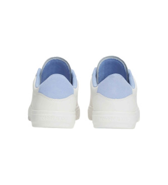 Tommy Jeans Cupsole Logo Leather Sneakers white