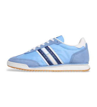 Tommy Jeans Chaussures de course classiques en cuir bleu