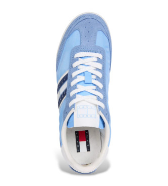 Tommy Jeans Klassieke leren hardloopschoenen blauw