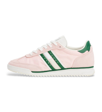 Tommy Jeans Chaussures de course classiques en cuir rose  