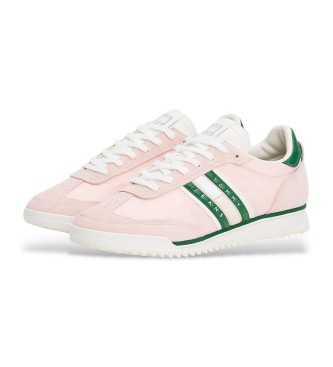 Tommy Jeans Chaussures de course classiques en cuir rose  