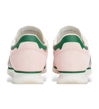 Tommy Jeans Sapatilhas de corrida clssicas em pele cor-de-rosa  