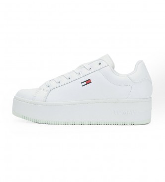 Tommy Jeans Sneakers Essential in pelle bianca