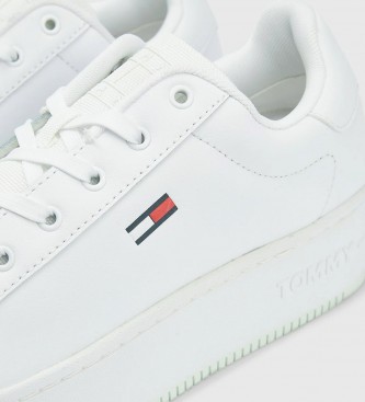 Tommy Jeans Essential white leather sneakers