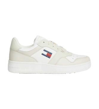 Tommy Jeans Essential Retro Basket Lder Sneakers hvid