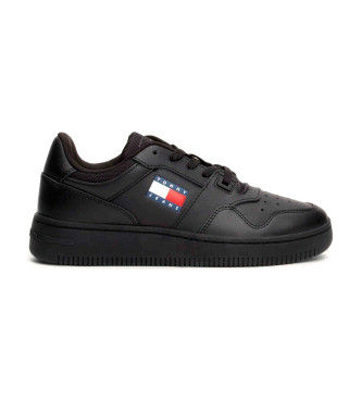 Tommy Jeans Essential Retro Leather Sneakers black