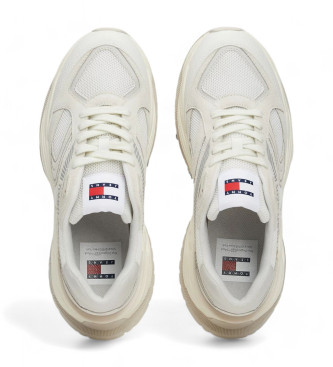 Tommy Jeans White Retro Leather Sneakers