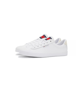 Tommy Jeans Sneaker Geo 1A in pelle bianca