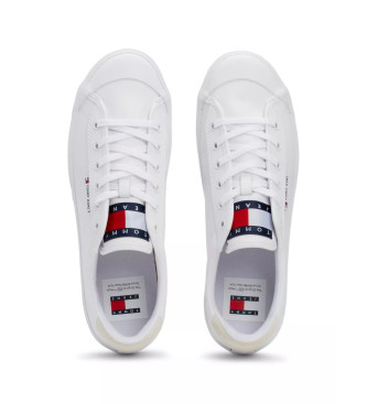 Tommy Jeans Sneaker Geo 1A in pelle bianca