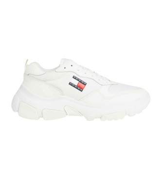 Tommy Jeans Zapatillas de Piel Lightweight Hybrid blanco
