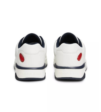 Tommy Jeans Logo Execution Basket white leather trainers