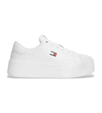 Tommy Jeans Low Top Jet Max leather shoes white