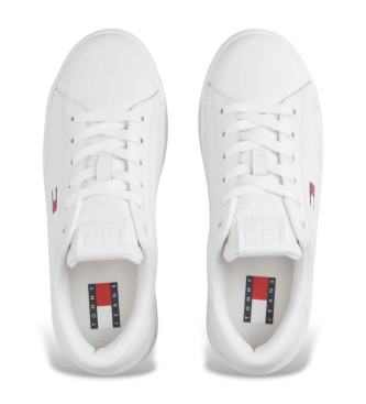 Tommy Jeans Low Top Jet Max leather shoes white