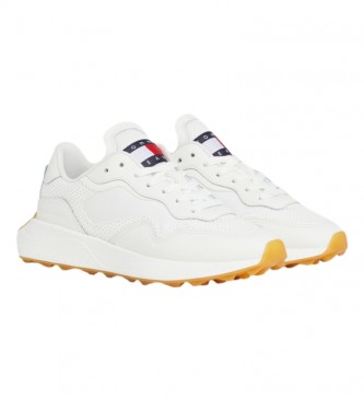 Tommy Jeans New Runner leather trainers white